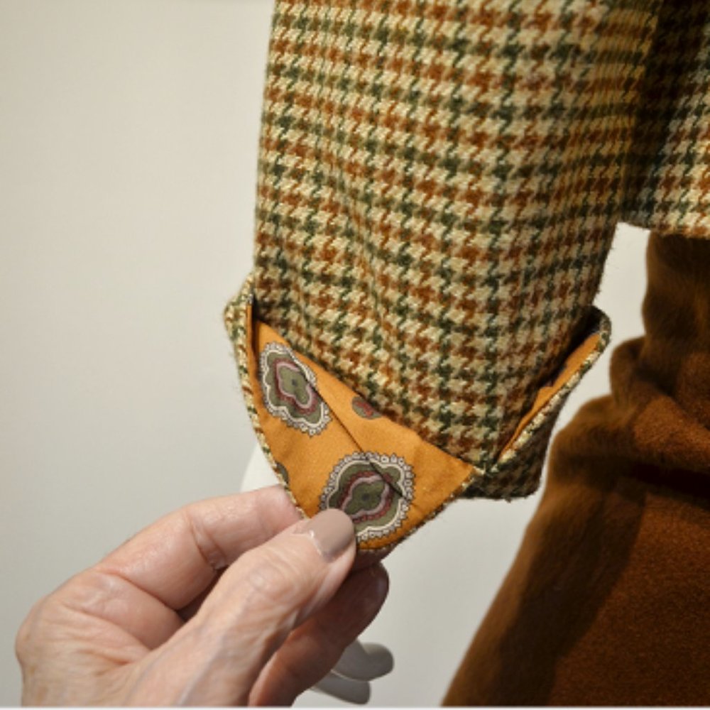 Mini Houndstooth Wool Button Front Jacket - image 8